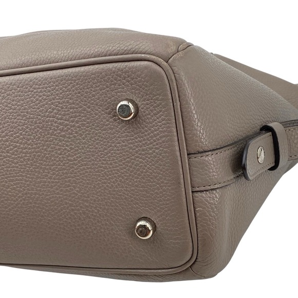 Coach Primrose Fog Gray Pebbled Leather Large Convertible Satchel 37934 - Picture 10 of 16